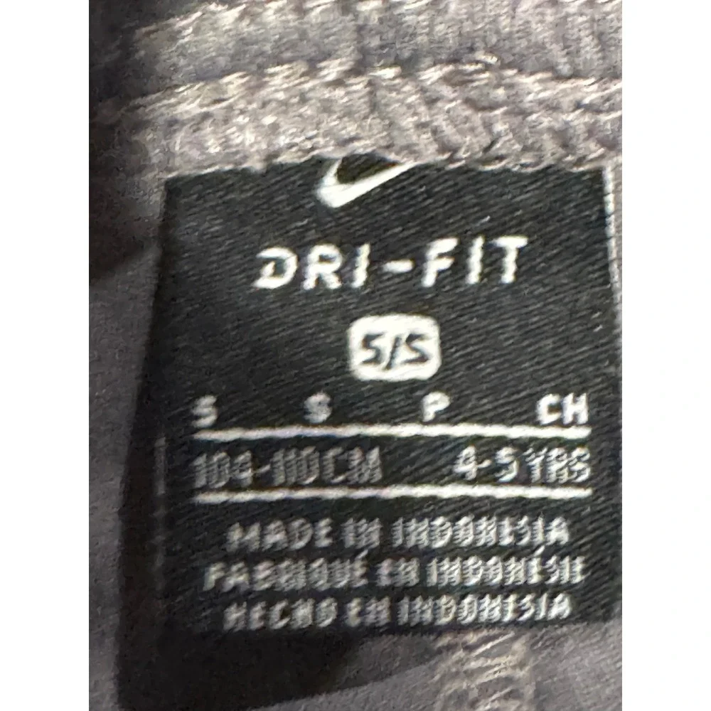 Nike Dri Fit Athletic‎ Shorts Kids Size S 5/6 Gray Neon Green Swoosh Gym
